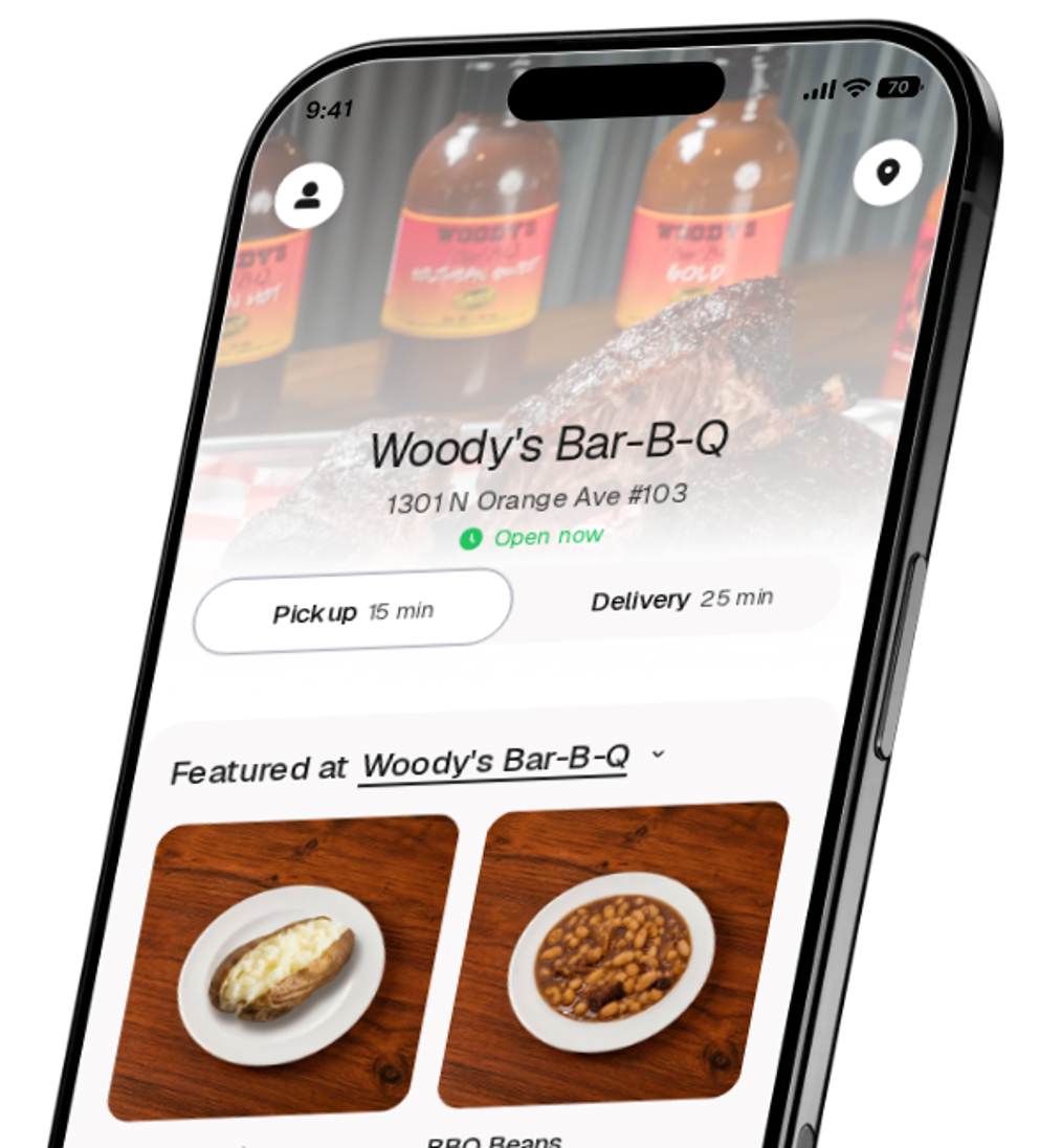 Woody's Bar-B-Q app preview
