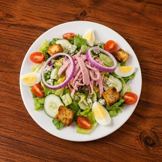 Woody's BBQ Salad w/turkey, pork, brisket