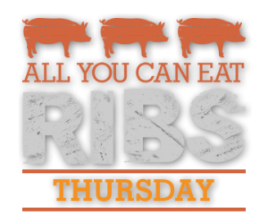 All You Can Eat Ribs - Thursdays