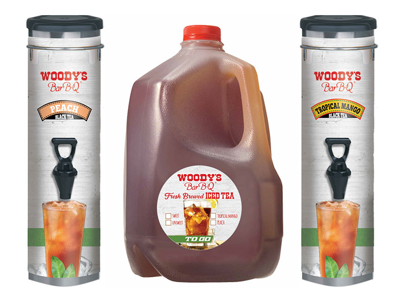 Woody’s Bar-B-Q® Brews Up Two New Fruity Tea Flavors in Time for Summer